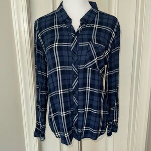 Blue flannel Rails shirt size L